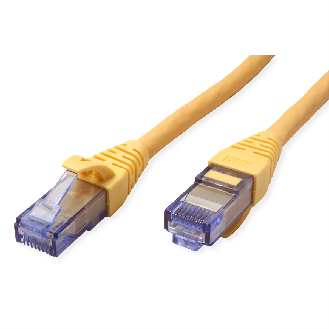 Cordon ROLINE UTP Cat.6A / 10 Gigabit, Component Level, LSOH, jaune, 2 m-Lire la description