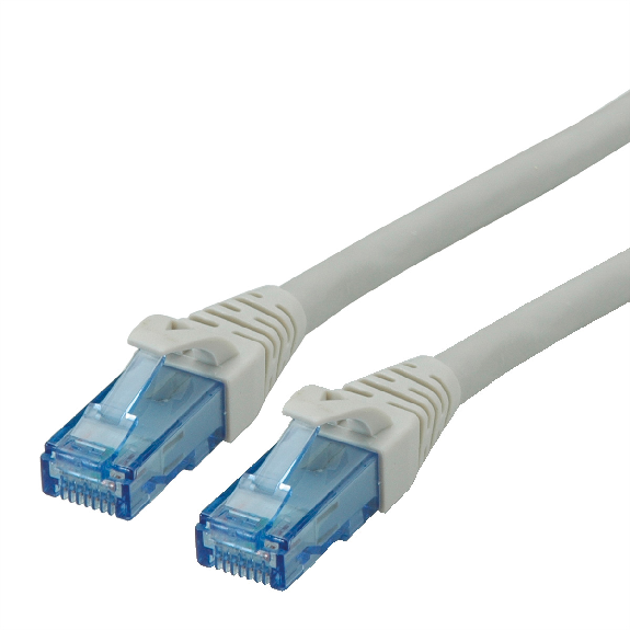ROLINE Patchkabel Kat.6A UTP, Component Level, LSOH, grau, 7,5 m-Beschreibung lesen