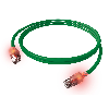 EasyLan DualBoot LED Patchkabel RJ45 S/FTP Kat.6A (Class EA), mit saCon Stecker, LSOH, grün, 5 m