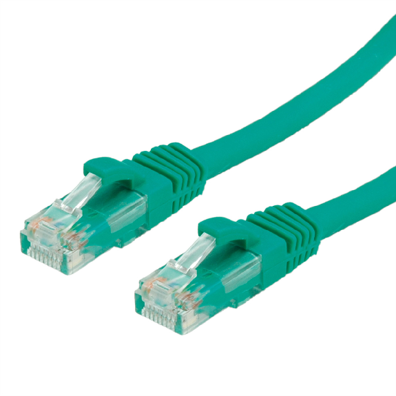 Cordon VALUE Cat.6A (Classe EA) / 10 Gigabit UTP, vert, 15 m-Lire la description