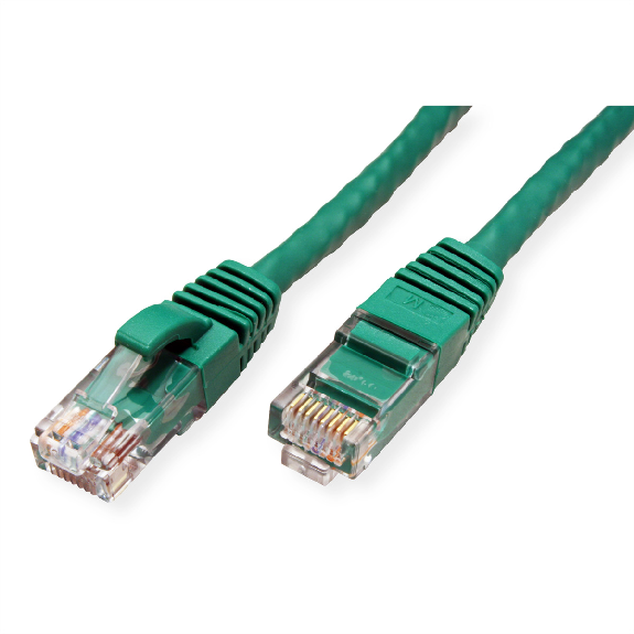 Cordon VALUE Cat.6A (Classe EA) / 10 Gigabit UTP, vert, 15 m-Lire la description