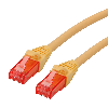 Cordon ROLINE UTP Cat.6, LSOH, Component Level, jaune, 0,5 m