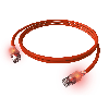 EasyLan DualBoot LED Patchkabel RJ45 S/FTP Kat.6A (Class EA), mit saCon Stecker, LSOH, rot, 1 m