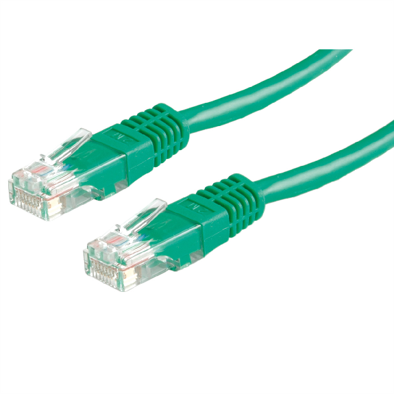 VALUE Patchkabel Kat.6 (Class E) UTP, grün, 1 m-Beschreibung lesen