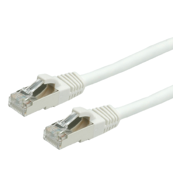 Cordon VALUE Cat.6 (Classe E) S/FTP LSOH, blanc, 3 m-Lire la description