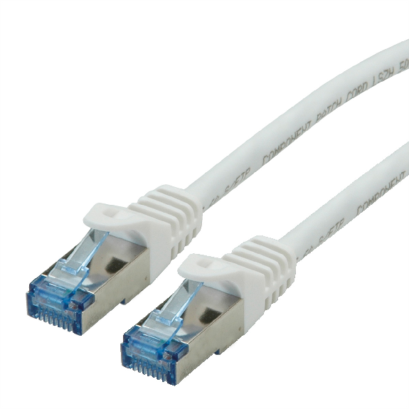 ROLINE Patchkabel Kat.6A S/FTP (PiMF), Component Level, LSOH, weiß, 5 m-Beschreibung lesen