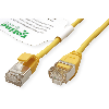 ROLINE GREEN Cordon DataCenter U/FTP Cat.6A (Classe EA), LSOH, slim, jaune, 5 m