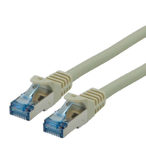 Cordon ROLINE S/FTP(PiMF) Cat.6A / 10 Gigabit, LSOH, Component Level, gris, 20 m-Lire la description