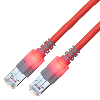 Cordon EasyLan DualBoot LED Cat.6 (Classe E) S/FTP, LSOH, rouge, 25 m