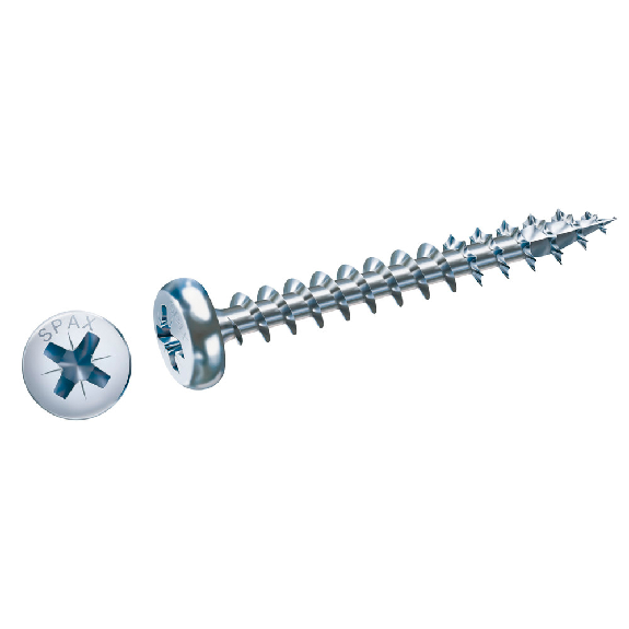Vis bois aggloméré tête ronde Pozidrive WIROX 45X25 boîte de 1000 - SPAX - 231010450255-Beschreibung lesen