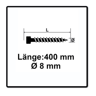 SPAX ZylKo T-STAR+ 8,0x400 VG Wirox-Beschreibung lesen