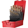 Spiralbohrer Set 1-13mm x0,5+KL A002 in Box 118G Typ N 4xD 29tlg. Tin Tip A095206 Dormer