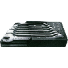 Llave abierta doble HAZET, 8 pzs., 6x7-21x22 mm DIN 3110, en sop. suj. Remschei Llave abierta doble HAZET, 8 pzs., 6x7-21x22 mm DIN 3110, en sop. suj. Remschei