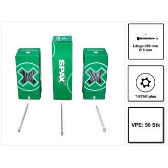 SPAX ZylKo T-STAR+ 8,0x350 VG Wirox-Beschreibung lesen