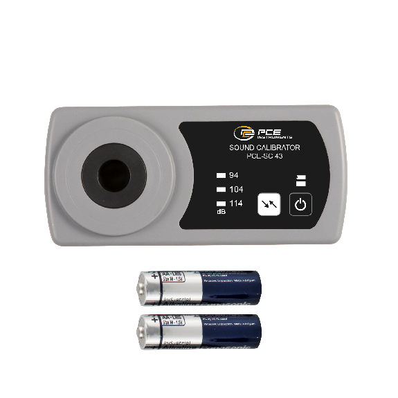 PCE Instruments Étalonneur acoustique de classe II PCE-SC 43 Niveau de référence 94, 104, 114 dB-Lire la description