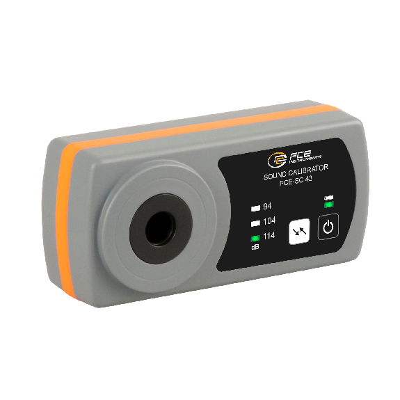 PCE Instruments Étalonneur acoustique de classe II PCE-SC 43 Niveau de référence 94, 104, 114 dB-Lire la description
