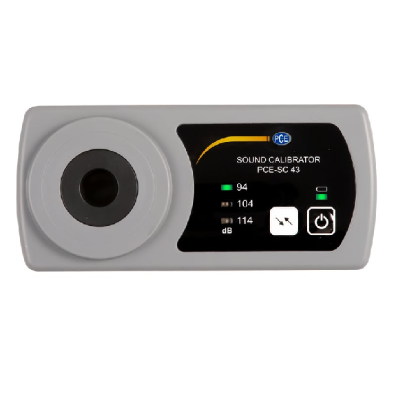 PCE Instruments Étalonneur acoustique de classe II PCE-SC 43 Niveau de référence 94, 104, 114 dB-Lire la description