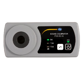 PCE Instruments Étalonneur acoustique de classe II PCE-SC 43 Niveau de référence 94, 104, 114 dB-Lire la description