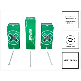 SPAX ZylKo T-STAR+ 8,0x200 VG Wirox-Beschreibung lesen