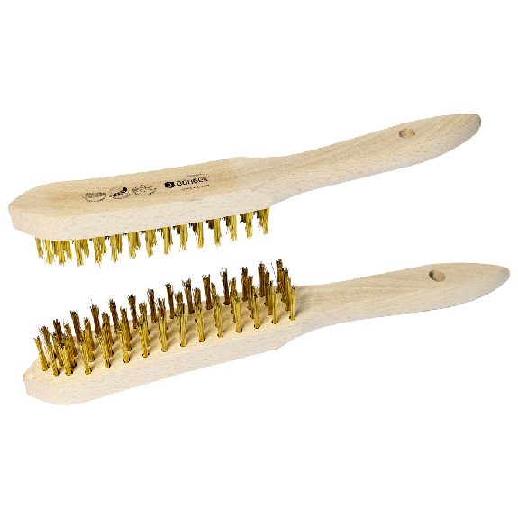 Handdrahtbürste, glatter, vermessinkter Stahldraht, 5 Reihen Handdrahtbürste, glatter, vermessinkter Stahldraht, 5 Reihen-Beschreibung lesen