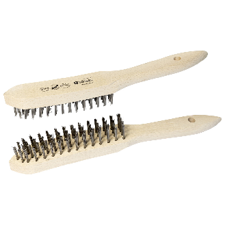 Handdrahtbürste, glatter Stahldraht, 145/295 mm, 29 mm-Beschreibung lesen