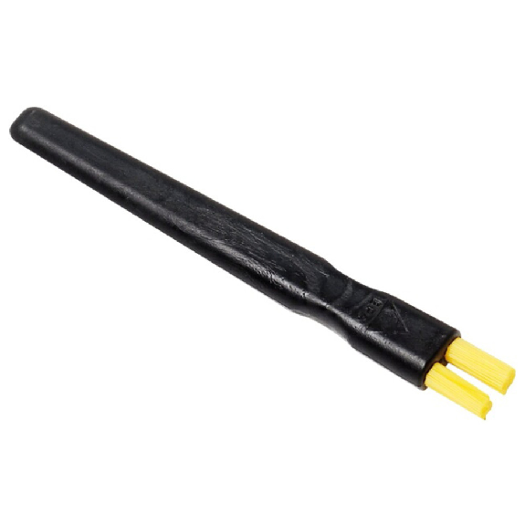 Brosse plate à plat chaude, poils en nylon jaune, ESD, largeur 50 mm-Leggi tutto