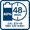 Bosch Starter-Set 1 x GBA 12V 2.0Ah + 1 x Akku GBA 12V 4.0Ah + GAL 12V-40