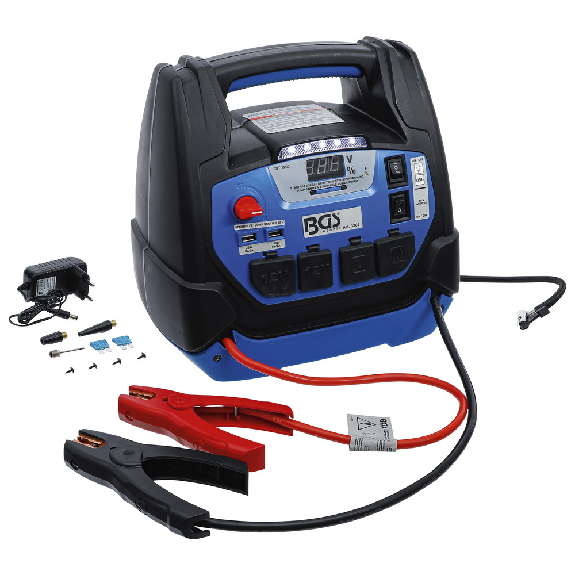 BGS Multifonctional Start Aid Device & Mobile Power Alimentation 5-en-1, 18 Ah-Lire la description