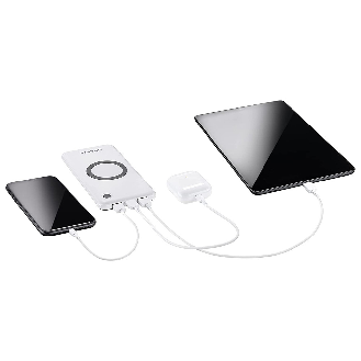 Wireless Power Bank, 10.000 mAh, mit Ladekabel-Beschreibung lesen