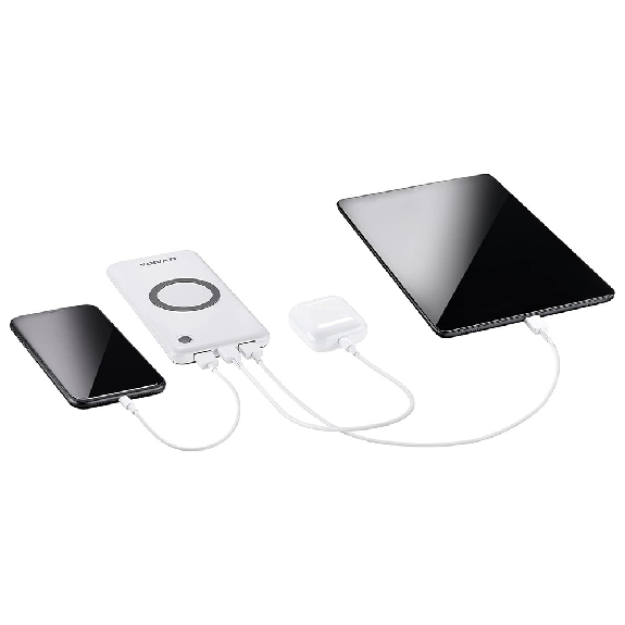 Wireless Power Bank, 10.000 mAh, mit Ladekabel-Beschreibung lesen
