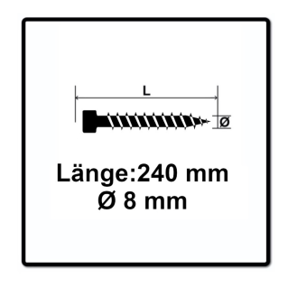 SPAX ZylKo T-STAR+ 8,0x240 VG Wirox-Beschreibung lesen