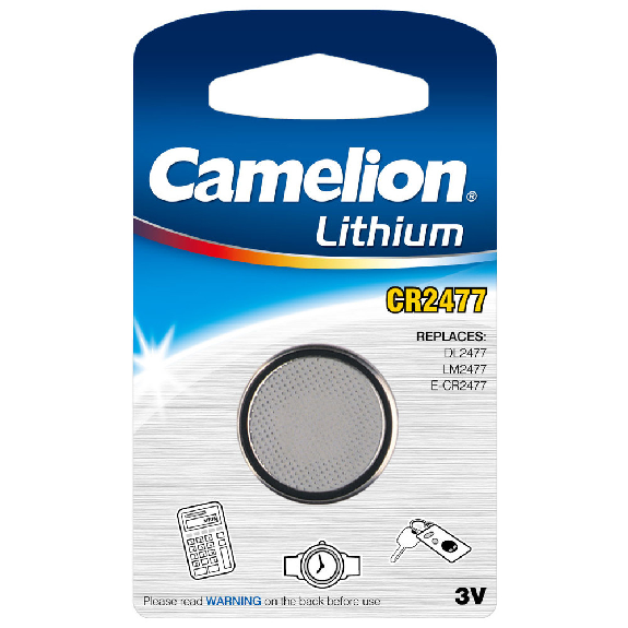 Camelion Lithium-Knopfzelle, CR2477, 3 V, 1.000 mAh-Leggi tutto
