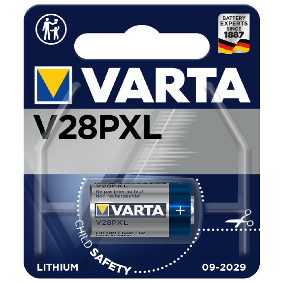 Varta Lithium-Batterie V28PXL / 2CR11108, 13 mm-Lire la description
