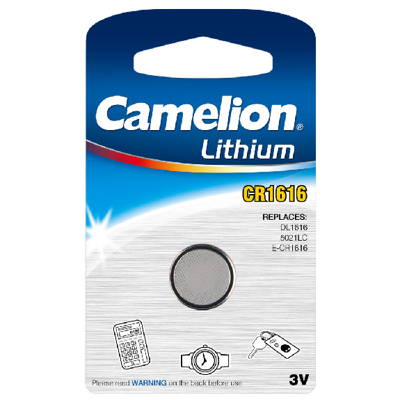 Lithium Knopfzelle CR-1616, 3V, 50 mAh-Beschreibung lesen