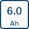 Akkupack GBA 12 Volt, 6.0 Ah