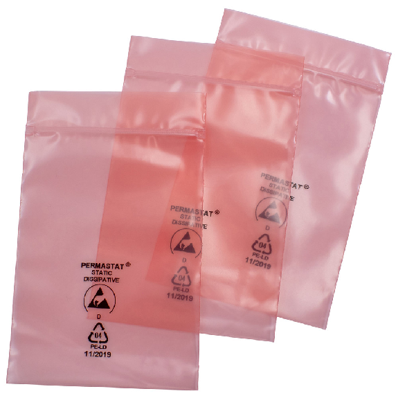 Perat Verpackungsbeutel, ESD, 150 x 225 mm, Stärke 100 µm Perat Verpackungsbeutel, ESD, 150 x 225 mm, Stärke 100 µm-Beschreibung lesen