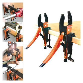 Grip-on Mobile Vice = Grip-tongs Set 10 "+ supports de table + sac-Lire la description