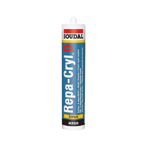 Spachtsse, Repacryl-D, Kartusche/Inhalt 310 ml, Farbe weiß-Beschreibung lesen