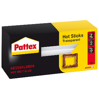Pattex Hotmelt Sticks, transparent-hochfest, Ø mm -  11 mm, 500 g-Beschreibung lesen