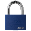 Vorhangschloss Aluminium T65AL/40, blau