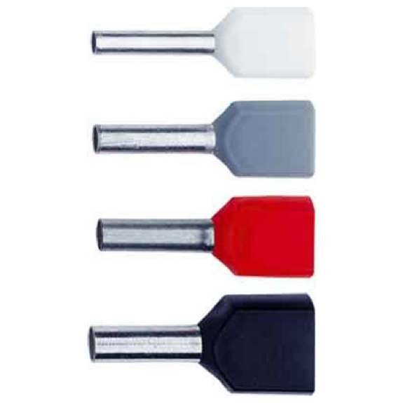 Zwillings-Aderendhülse, isoliert, 2 x 10,0 mm², 26 mm, rot-Beschreibung lesen