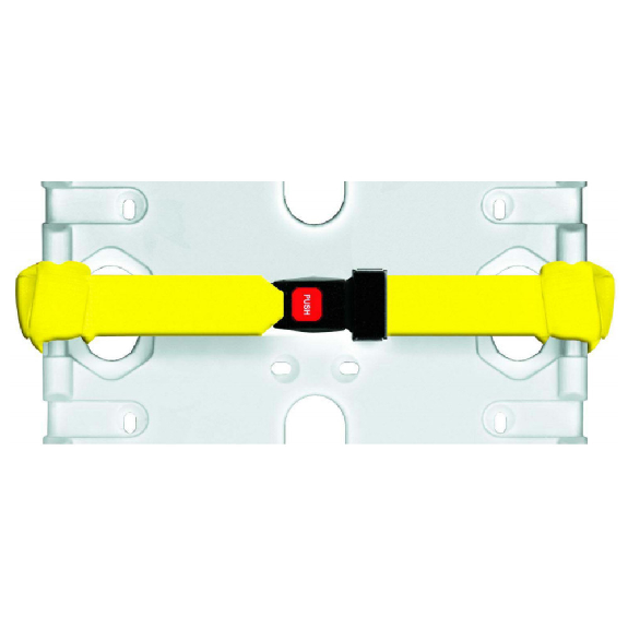 Ceinture de remplacement de Spencer pour civière en osier, en 2 parties, avec boucles et boucle métallique-Lire la description