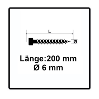 SPAX ZylKo T-STAR+ 6,0x200 VG Wirox-Beschreibung lesen