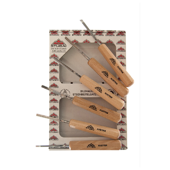 Mikro-Schnitzeisensatz, 100 mm, 6-teilig-Beschreibung lesen
