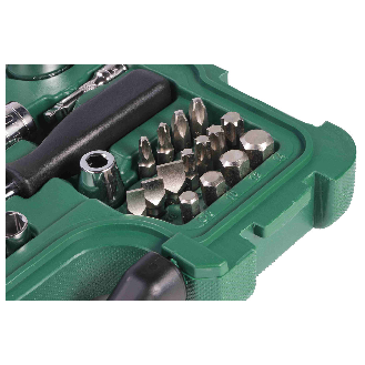 88 Tlg. 1/4" & 1/2" 6-Kant Steckschlüssel Satz, metrisch-Beschreibung lesen