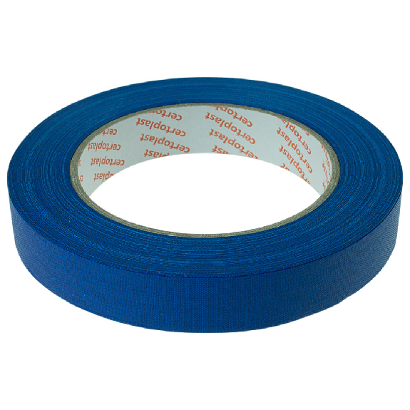 Ruban de tissu certitoplastique, rouge, 50 mm x 50 m-Leggi tutto