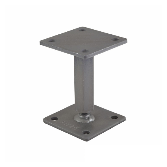 Ptenträger / Stützfuß Höhen verstellbar 122-182mm mit Gewinde | UP=100x100mm-Beschreibung lesen