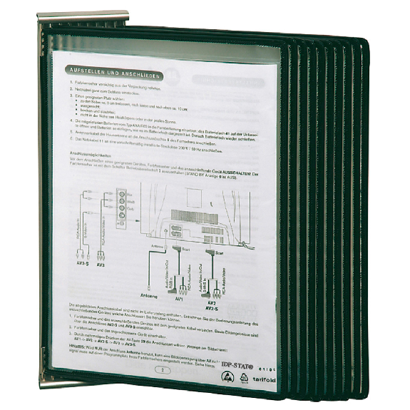 Wandhalter Tarifold IDP-STAT, mit 10 Schwenkhaltern, ESD-Beschreibung lesen