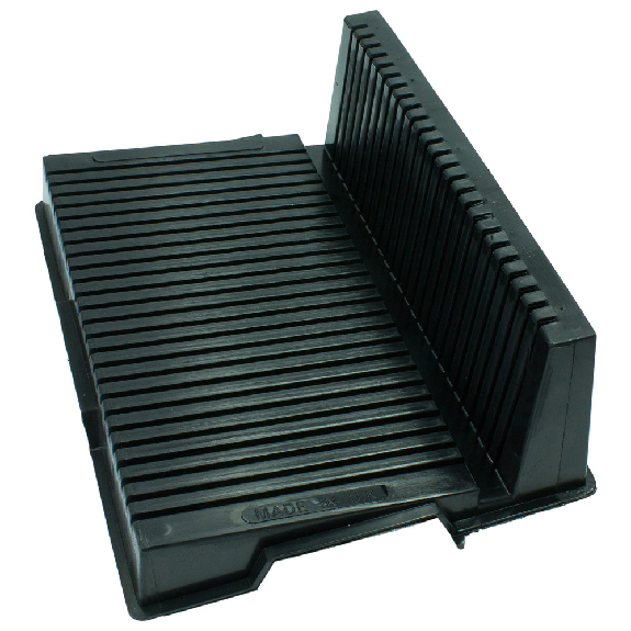 Porte-cartes de circuit imprimé WETEC, en forme de L, ESD, 210 x 275 x 95 mm, 25 rainures-Leggi tutto