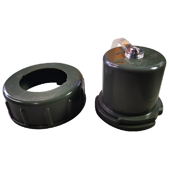 Hotte de remplacement de Mennekes avec anneau à baïonnette et connexion de couverture, Bronze Green-Leggi tutto